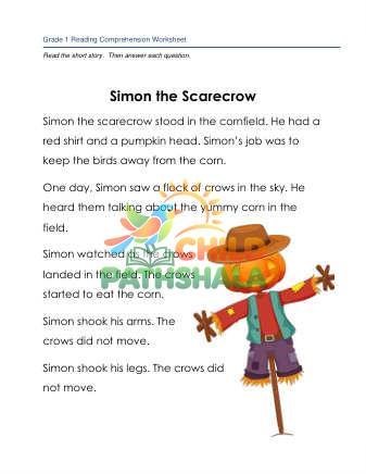 Preview of Story Simon The Scarecrow