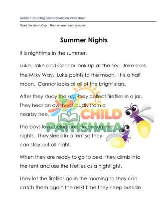 Preview of Story Summer Nights