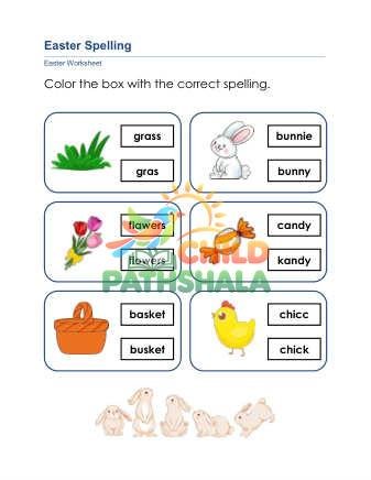 Easter Spelling B