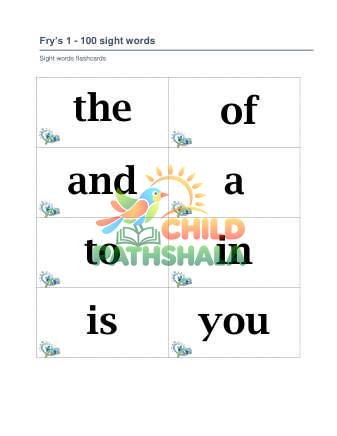 Preview of Fry 1 To 200 Sight Words