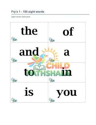 Preview of Fry 1 To 200 Sight Words