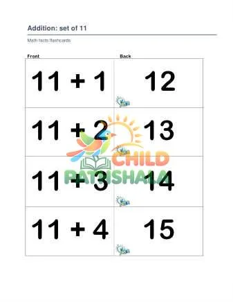 Preview of Addition Set 11