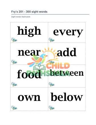 Preview of Fry 201 To 400 Sight Words