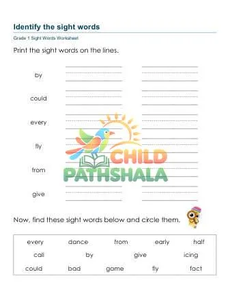 Preview of Identify Sight Words