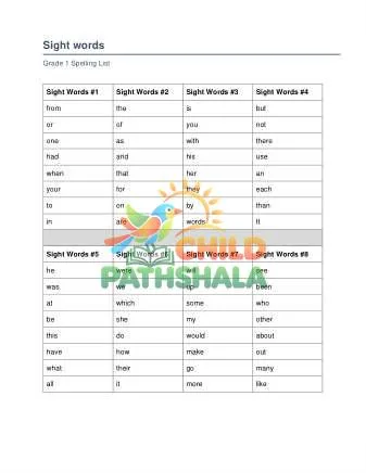 Preview of Sight Words
