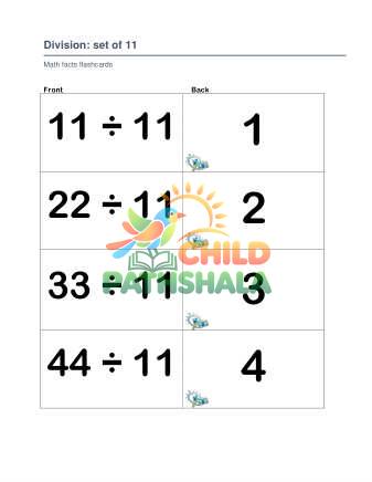 Preview of Division Set 11 12