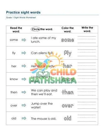 Preview of Sight Words Practice Hxs