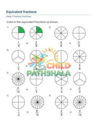 Preview of Equivalent Fractions Chart