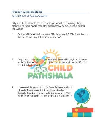 Preview of Fraction Word Problems