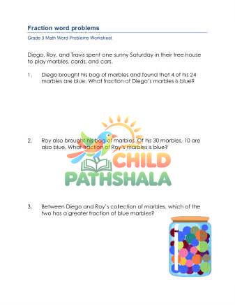 Preview of Fraction Word Problems
