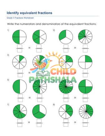 Preview of Identify Equivalent Fractions D