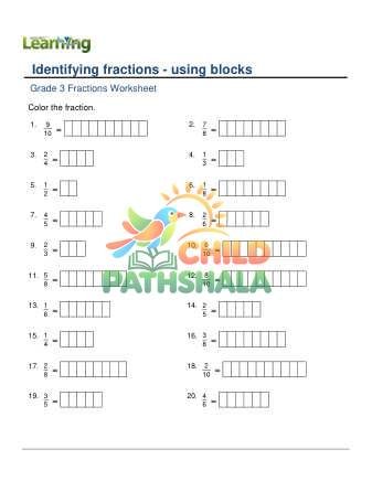 Identify Fractions Color C
