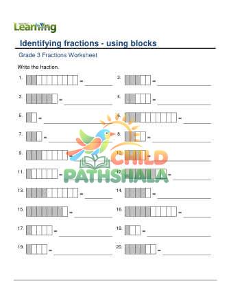 Preview of Identify Fractions Write F