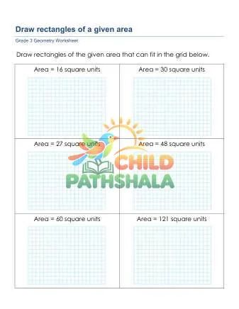 Preview of Geometry Area Draw Grid