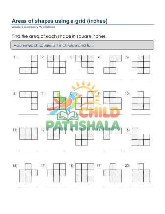 Preview of Geometry Area Grid Inches