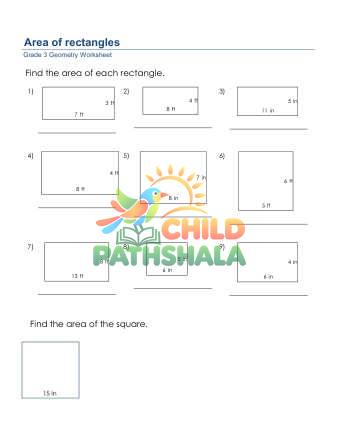 Preview of Geometry Area Rectangle A