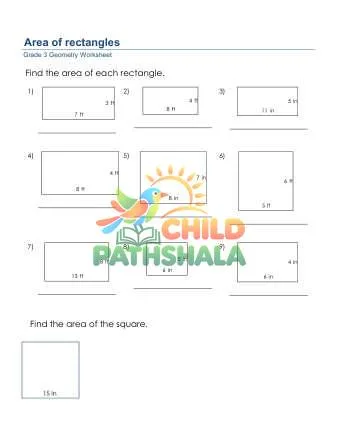 Preview of Geometry Area Rectangle