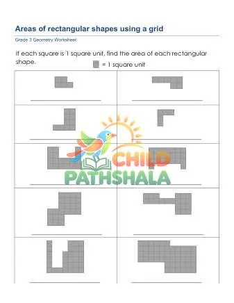 Preview of Geometry Area Rectangular Shapes Grid