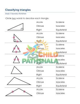 Preview of Geometry Classify Triangles
