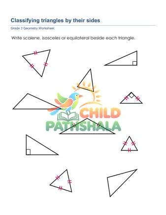 Preview of Geometry Classify Triangles Sides
