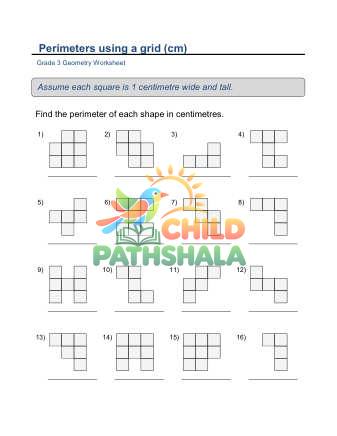 Preview of Geometry Perimeter Grid Cm A