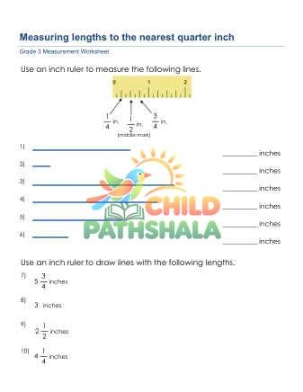 Measuring Length Quarter Inch B