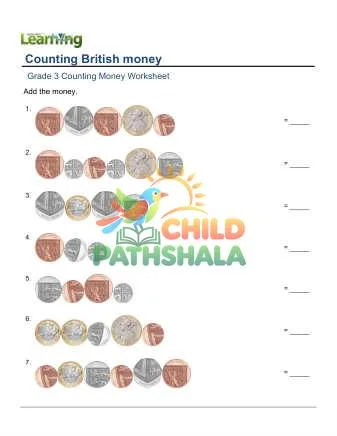 Preview of British Pounds Money