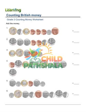Preview of British Pounds Money B