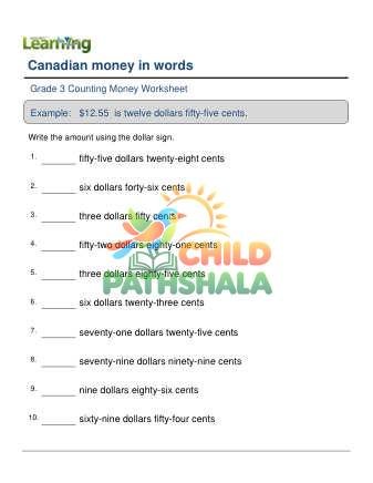 Money Canadian Words To Numbers C