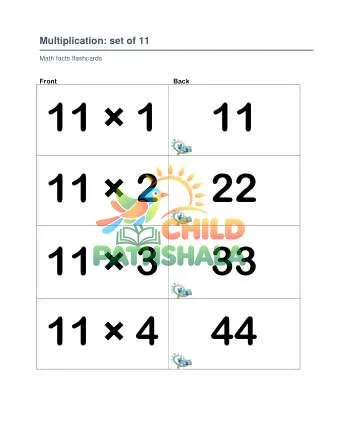 Preview of Multiplication Set 11