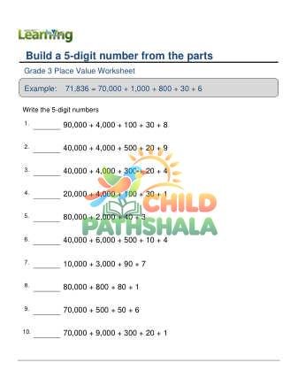 5 Digit Number From Parts C