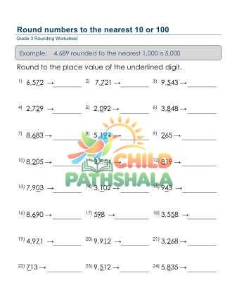 Preview of Round Numbers Nearest 10 Or 100 C