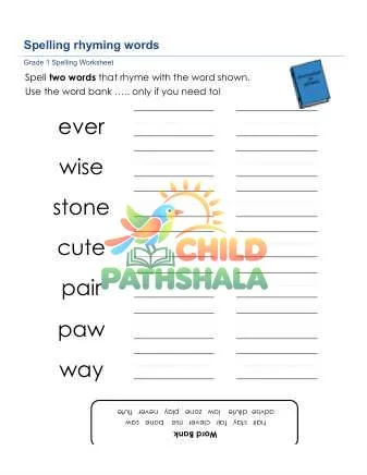 Preview of Spelling Rhyming Words Kro