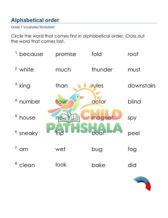 Preview of Alphabetical Order 1