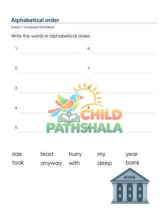 Preview of Alphabetical Order List