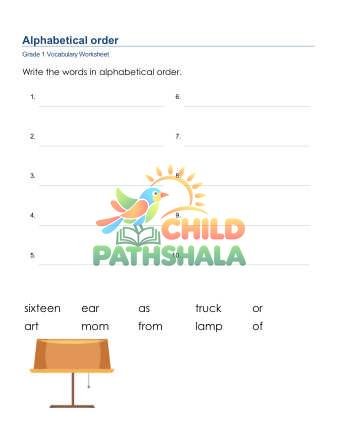 Preview of Alphabetical Order List 2