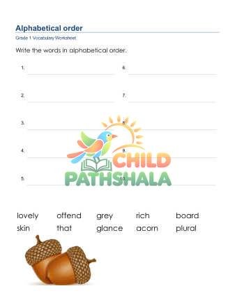 Preview of Alphabetical Order List 3