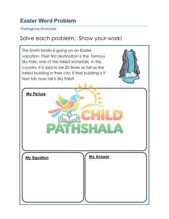 Preview of Easter Word Problems C