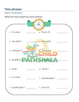Preview of Time Phrases