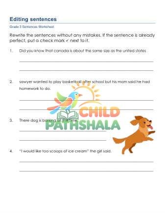 Physical printed worksheet page test layout