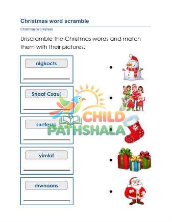 Christmas Vocabulary C