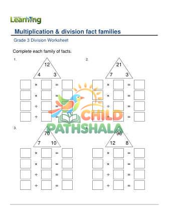 Preview of Fact Families F