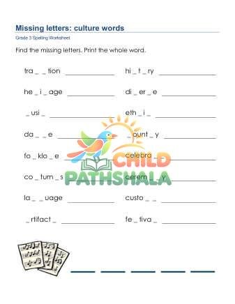 Missing Letters 3