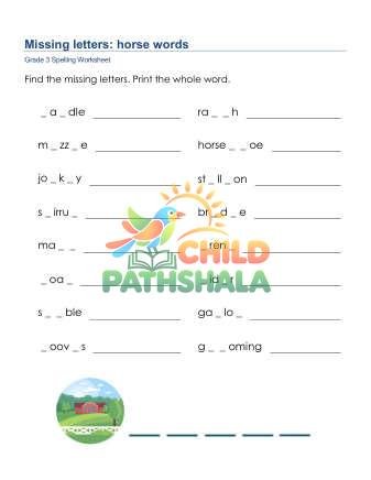 Missing Letters 4