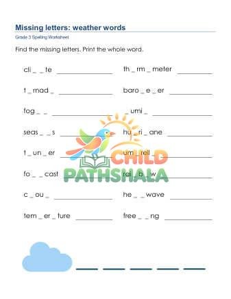 Missing Letters 5