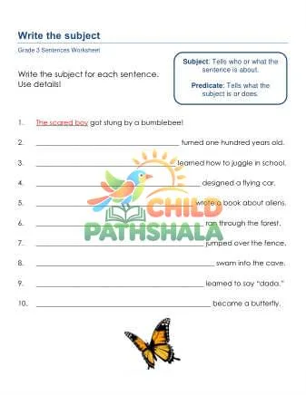 Write Subject Predicate Tap preview