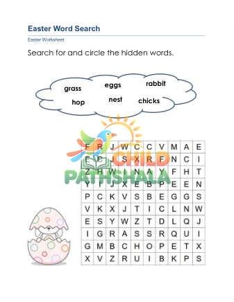 Preview of Easter Word Search A