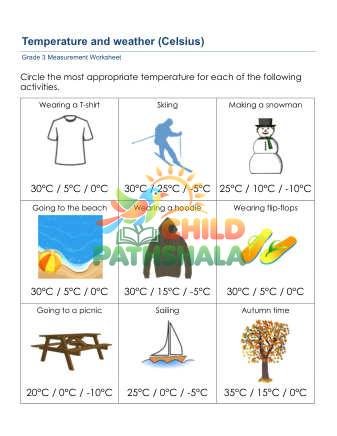 Preview of Temperature Weather B