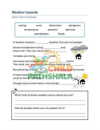 Preview of Weather Hazards B