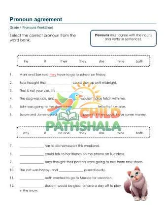 Preview of Pronoun Agreement
